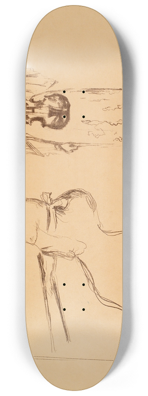 Edvard Munch - Violin Concert 8.25 inch art skate deck