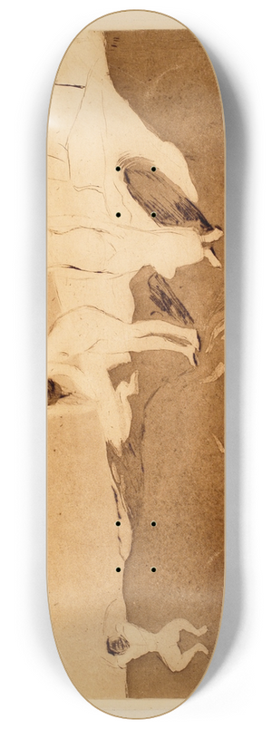 Edvard Munch - Women Bathing 8.25 inch art skate deck