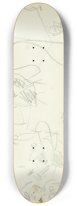 Edvard Weie - Kompositionsstudie til Langelinje-billedet 8.25 inch art skate deck