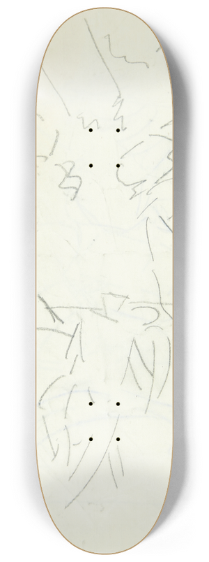 Edvard Weie - Udkast til maleriet Faun og Nymfe 1 8.25 inch art skate deck