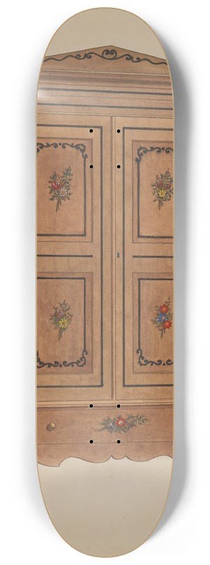 Edward A. Darby - Painted Wardrobe 8.25 inch art skate deck