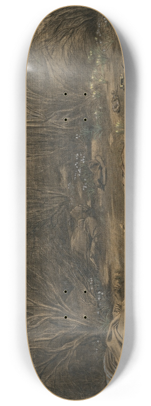 Edward Armitage - A Ravine at Inkermann 8.25 inch art skate deck