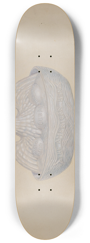 Edward Bashaw - Butter Dish (Hen) 8.25 inch art skate deck