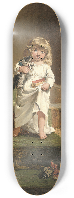 Edward Charles Barnes - The early riser 8.25 inch art skate deck