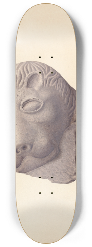 Edward DiGennero - Lions Head (one of pair) 8.25 inch art skate deck