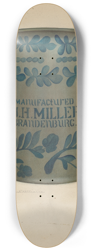 Edward D. Williams - Stoneware Jar 8.25 inch art skate deck