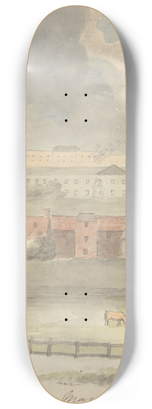 Edward Francis Burney - View at Margate 8.25 inch art skate deck