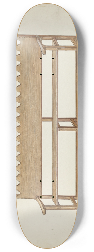 Edward Jewett - Mission Bench 8.25 inch art skate deck