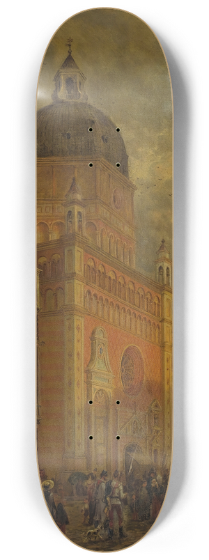 Edward Lamson Henry - Village Square 8.25 inch art skate deck
