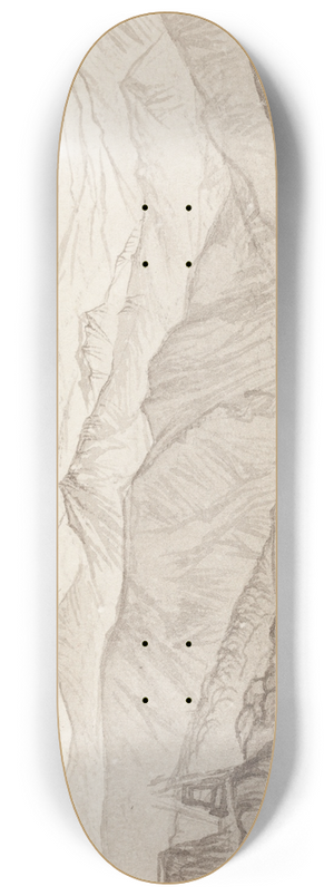 Edward Lear - Mount Kinchinjunga (All Things Fair) 8.25 inch art skate deck