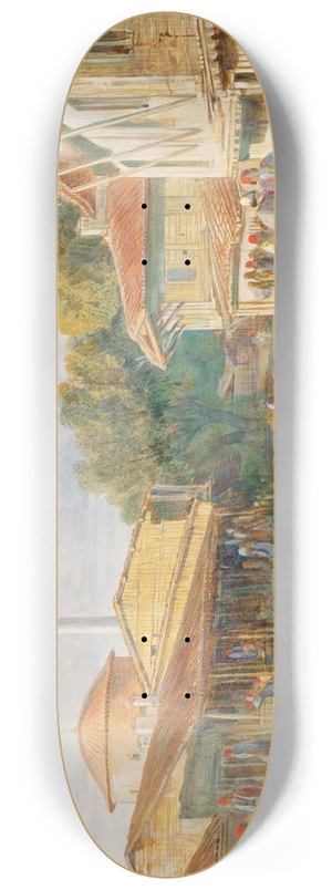Edward Lear - Parga, Greece 8.25 inch art skate deck