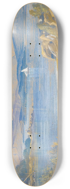 Edward Lear - Porto Tre Scoglie, Albania 8.25 inch art skate deck