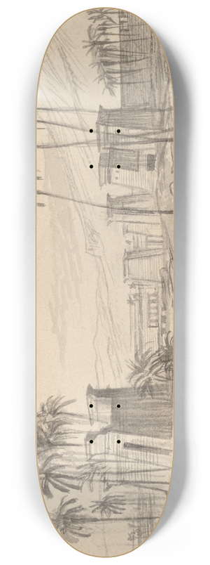 Edward Lear - Thebes 8.25 inch art skate deck