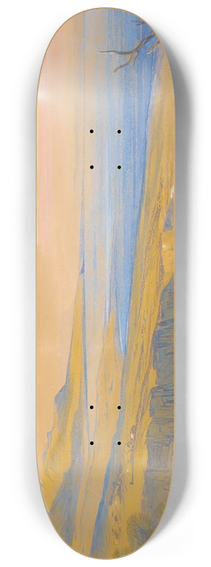 Edward Lear - The Dead Sea, Jordan 8.25 inch art skate deck