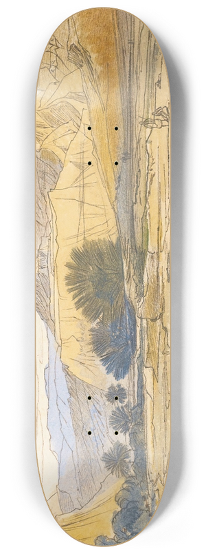 Edward Lear - Wadi Tayibeh, Eygpt 8.25 inch art skate deck