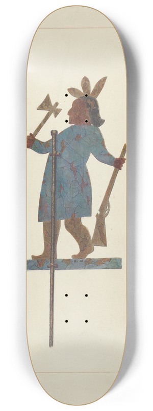 Edward L. Loper - Indian Chief Weather Vane 8.25 inch art skate deck