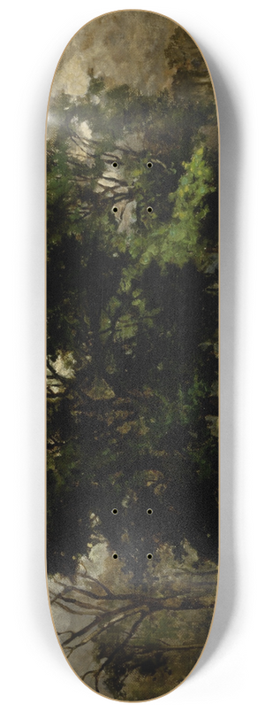 Edward Mitchell Bannister - Tree Landscape 8.25 inch art skate deck