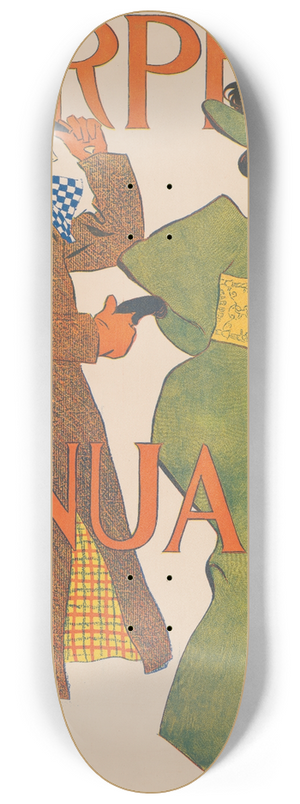 Edward Penfield - Harpers January 8.25 inch art skate deck