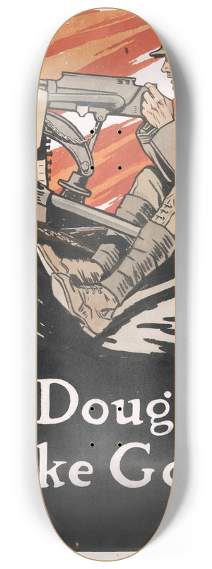 Edward Penfield - The doughboys make good 8.25 inch art skate deck