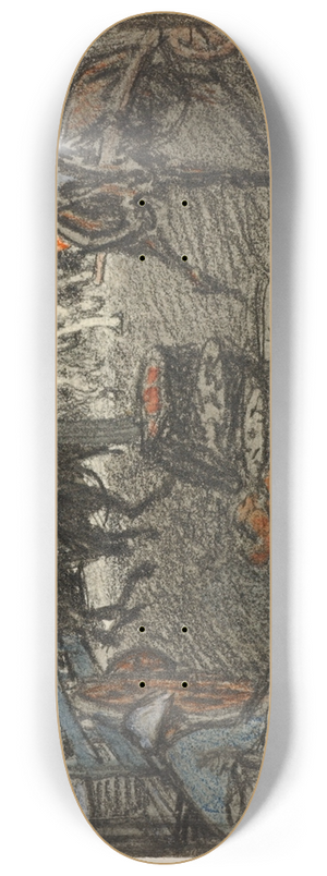 Edward Penfield - (Untitled) 8.25 inch art skate deck