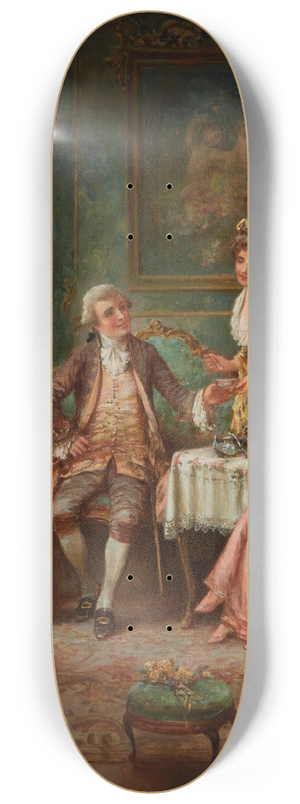 Edward Percy Moran - Tea Time 8.25 inch art skate deck