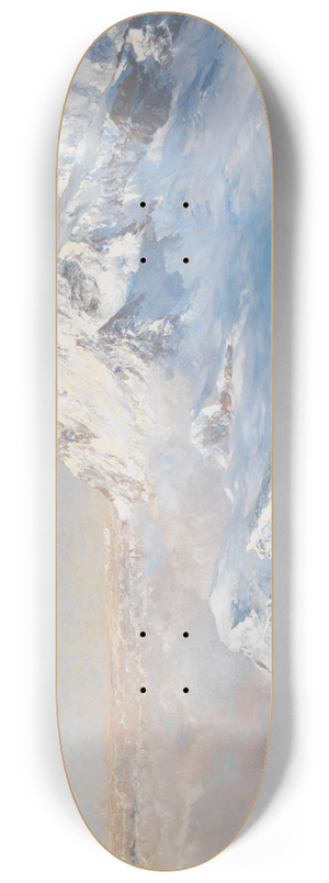 Edward Theodore Compton - ber dem Nebelmeer (Monte Rosa vom Rimpfischhorn) 8.25 inch art skate deck