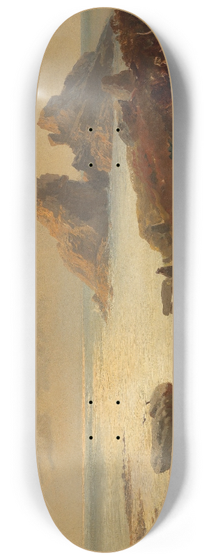 Edward Theodore Compton - Coastal landscape 8.25 inch art skate deck