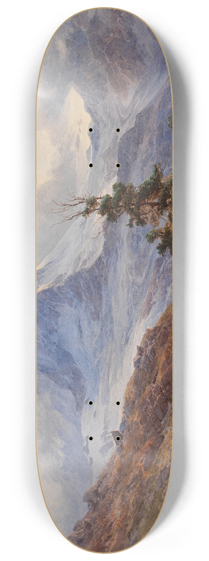 Edward Theodore Compton - View of the Matterhorn 8.25 inch art skate deck