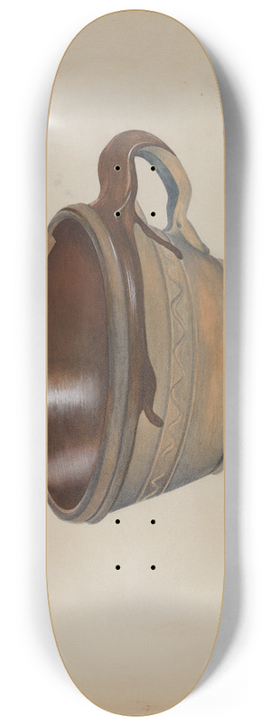 Edward White - Economite Bowl w- Handle 8.25 inch art skate deck