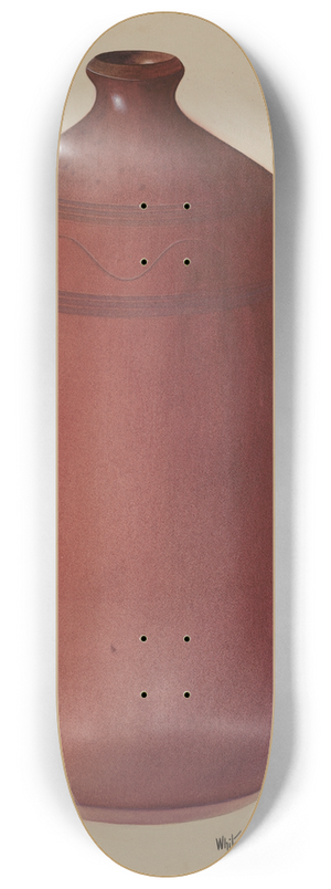 Edward White - Economy Redware Jug 8.25 inch art skate deck