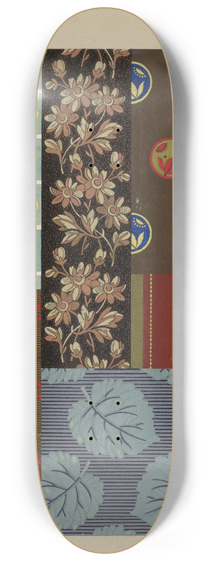 Edward White - Materials from Quilt 8.25 inch art skate deck