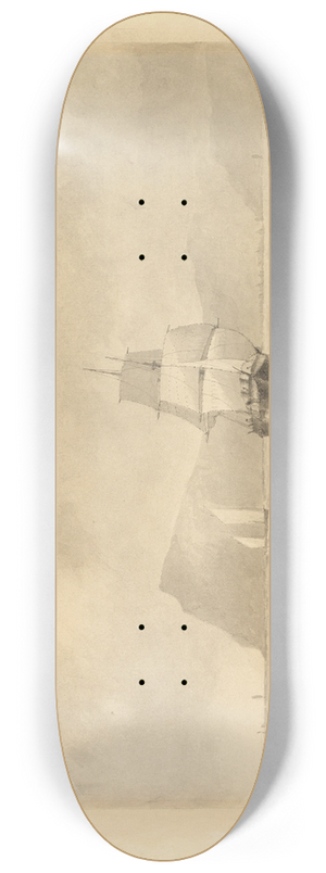 Edward William Cooke - Off Whitby 8.25 inch art skate deck