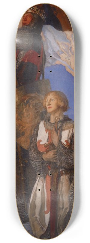 Edwin Austin Abbey - Crusaders SightingJerusalem 8.25 inch art skate deck