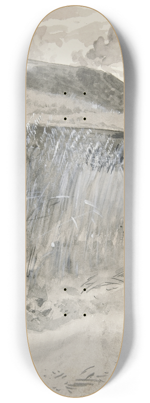 Edwin Austin Abbey - Landscape Fields 8.25 inch art skate deck