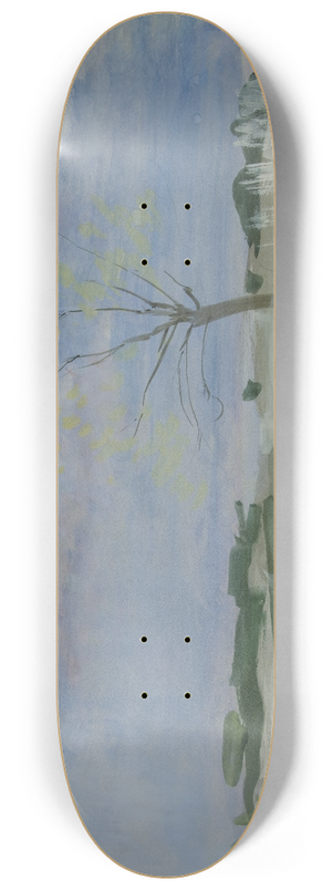 Edwin Austin Abbey - Landscape withtree 8.25 inch art skate deck