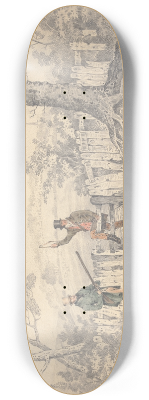 Edwin Gill - Setters and Pheasant 8.25 inch art skate deck