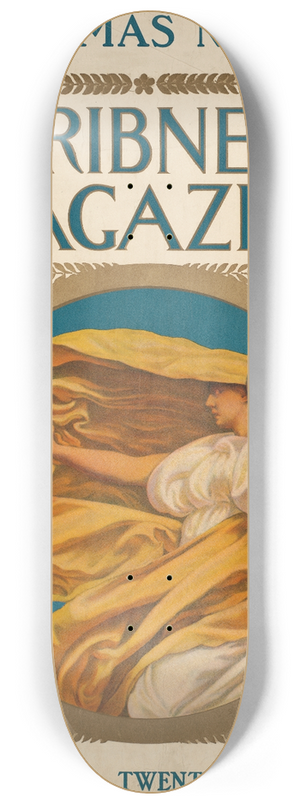 Edwin Taylor - Christmas number, Scribners magazine 8.25 inch art skate deck