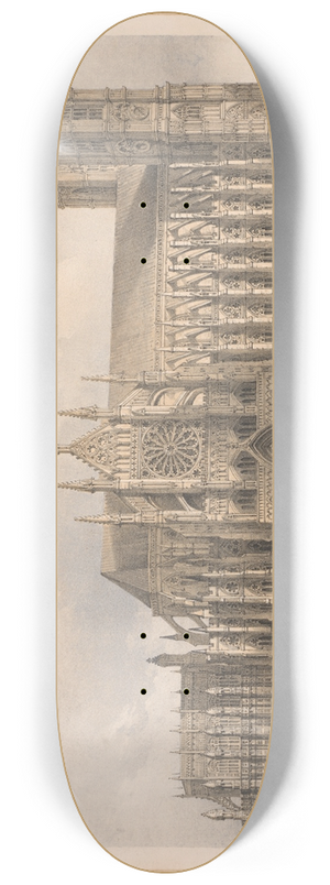 Edwin Thomas Dolby - Westminster Abbey 8.25 inch art skate deck