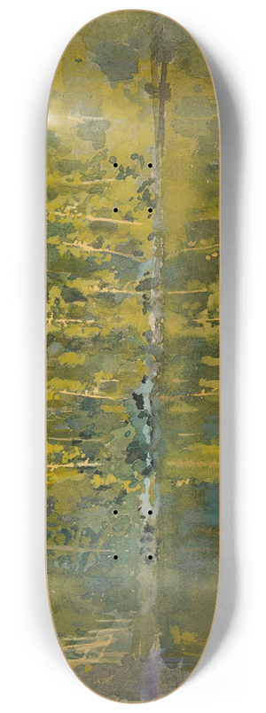 Eero Jrnefelt - Forest Pond, Landscape Study 8.25 inch art skate deck