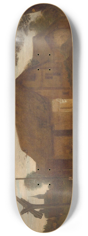 Egbert van der Poel - In a Farmyard 8.25 inch art skate deck