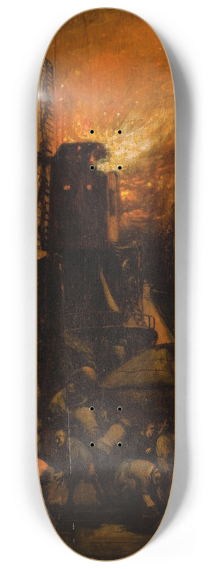 Egbert van der Poel - Windmill Fire 8.25 inch art skate deck