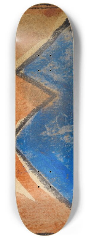 Egon Schiele - Abstrahierte Landschaft 8.25 inch art skate deck