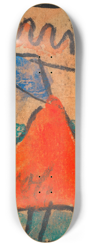 Egon Schiele - Mdchen mit rotem Rock 8.25 inch art skate deck
