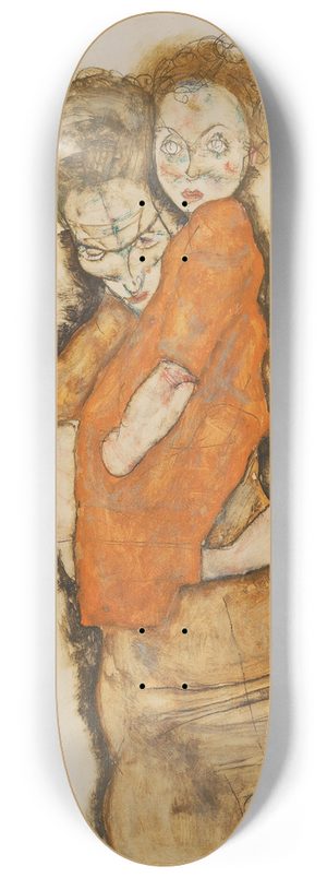 Egon Schiele - Mother and Child 8.25 inch art skate deck