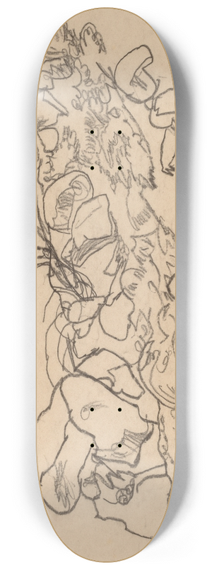 Egon Schiele - Mountain Stream 8.25 inch art skate deck