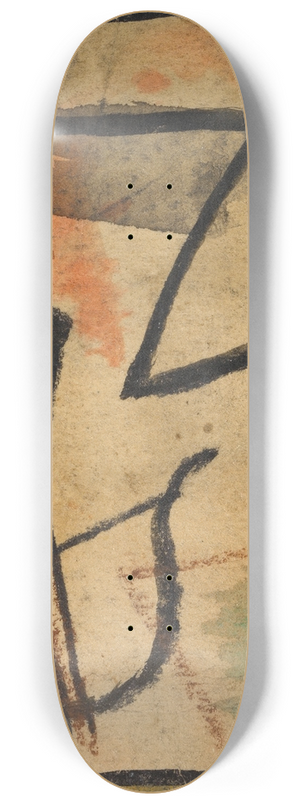 Egon Schiele - Strichmnnchen mit Pfeil und Bogen 8.25 inch art skate deck