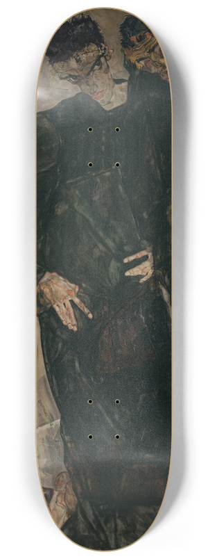 Egon Schiele - The Hermits 8.25 inch art skate deck