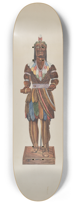 Einar Heiberg - Cigar Store Indian 8.25 inch art skate deck