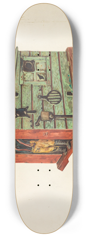 Einar Heiberg - Mechanical Bank 8.25 inch art skate deck