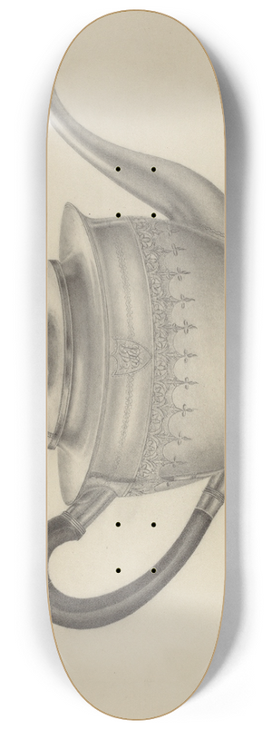 E.J. Gilsleider - Silver Teapot 8.25 inch art skate deck